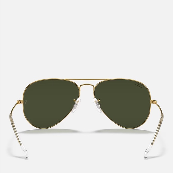 Ray-Ban RB 3025 Aviator Large Gold Metal with Green Lenses - Picture 3 of 7